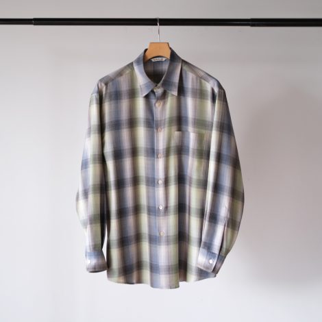 auralee-25awsuperlightwoolcheckshirt