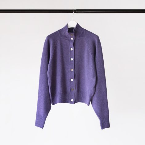 pelleq-standcollarcashmerecardigan