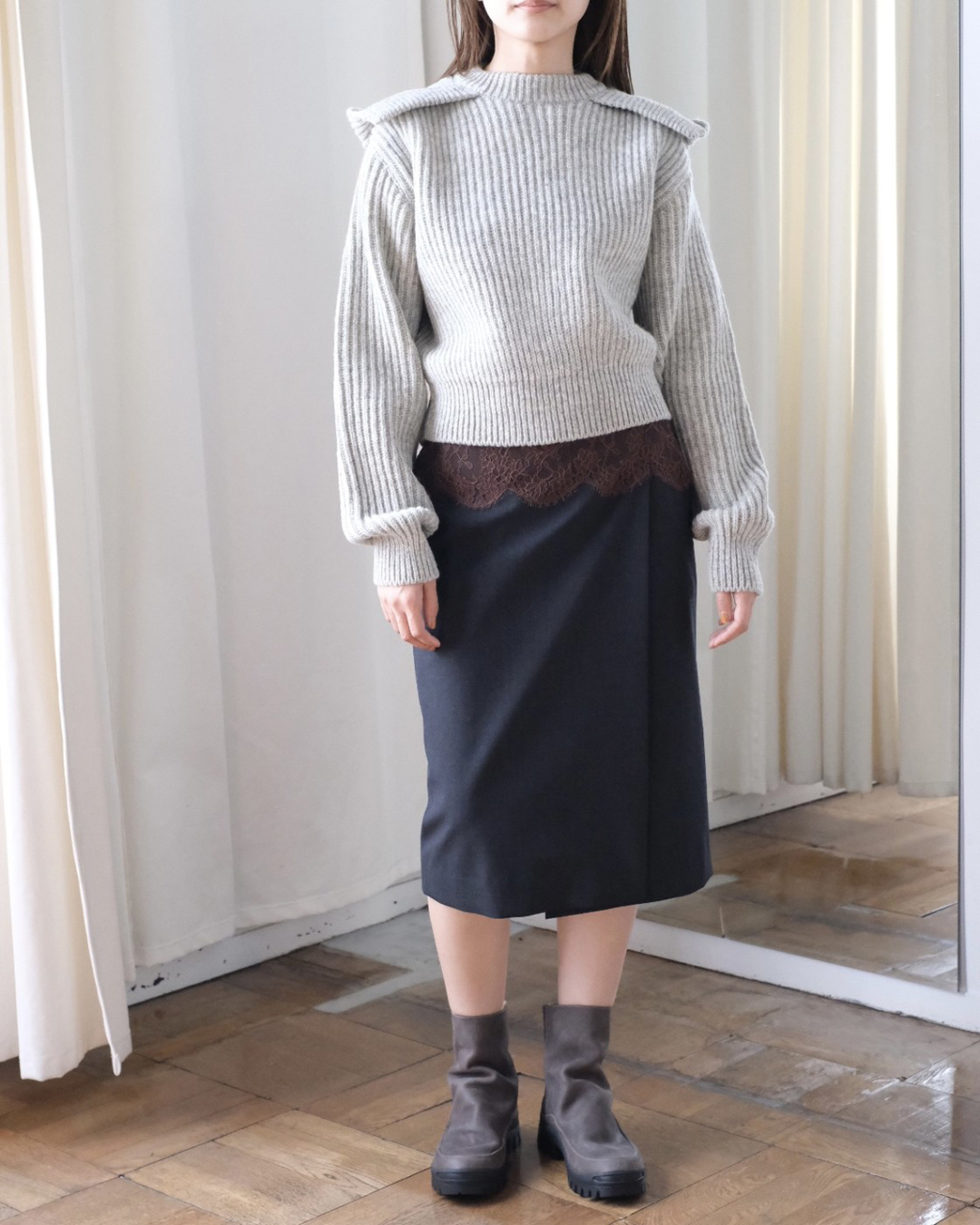 fumikauchida-shetlandribstitchhoodedpullover