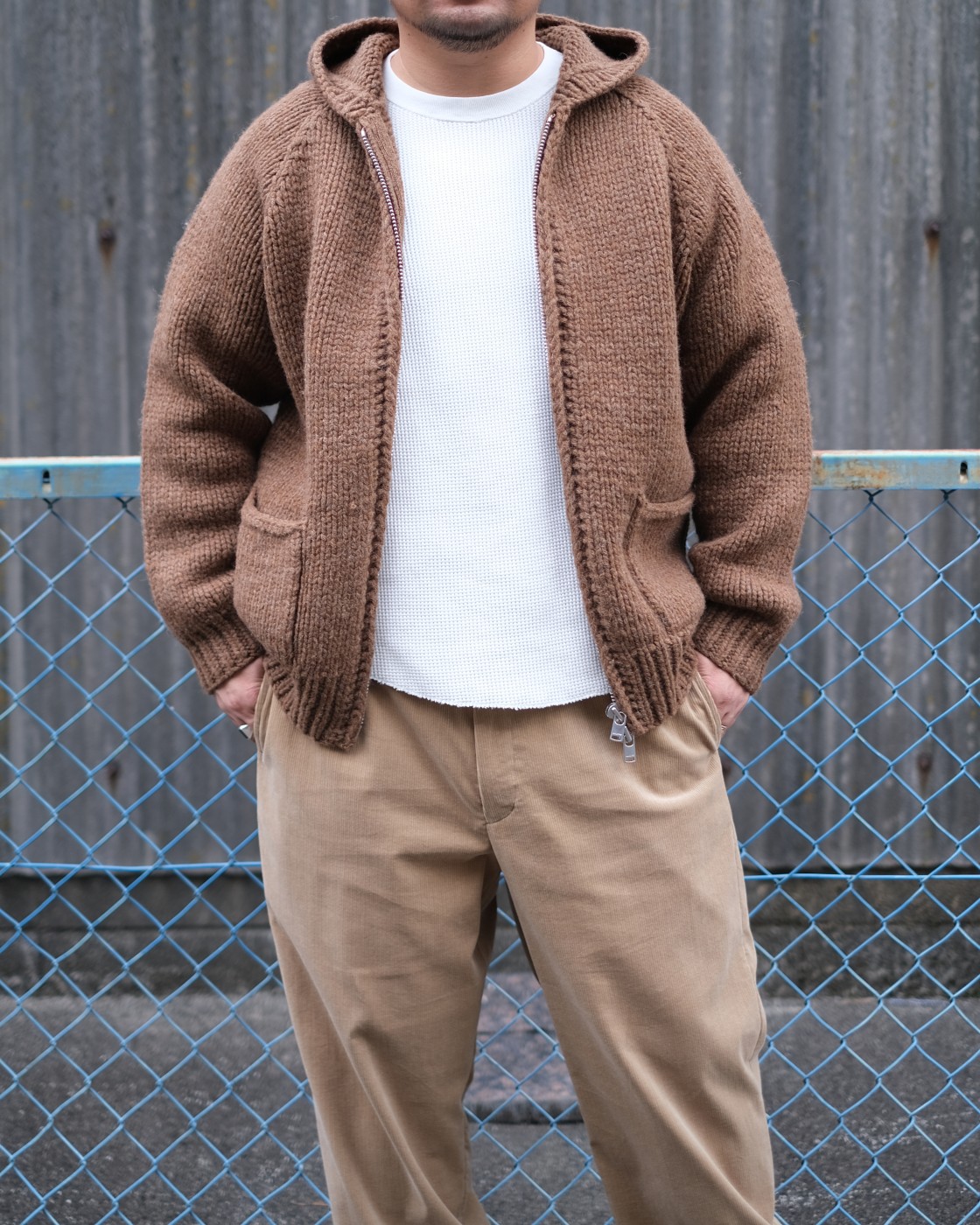 nonnative-wandererhandknithoodedsweaterwoolyarn