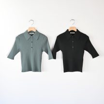 Cotton High Gauge Rib Knit Polo | EUREKA FACTORY HEIGHTS