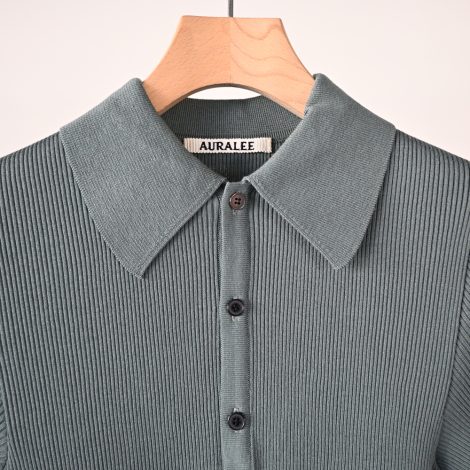 auraleewomens-cottonhighgaugeribknitpolo