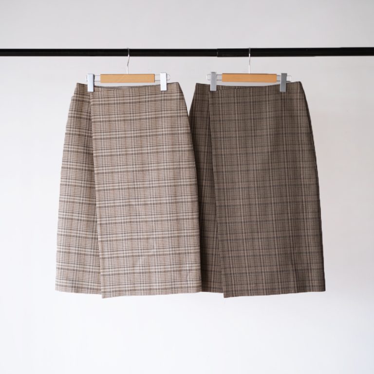 auraleewomens-silklinennepcheckwrapskirt