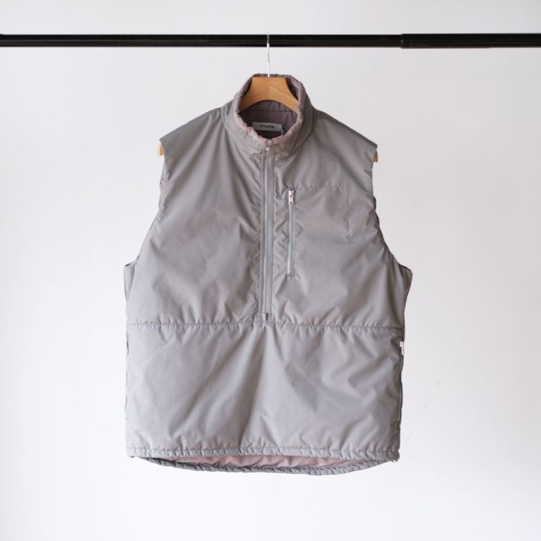 nonnative-hikerpulloverpuffvestpolyesterminiripstopwindstopper3l