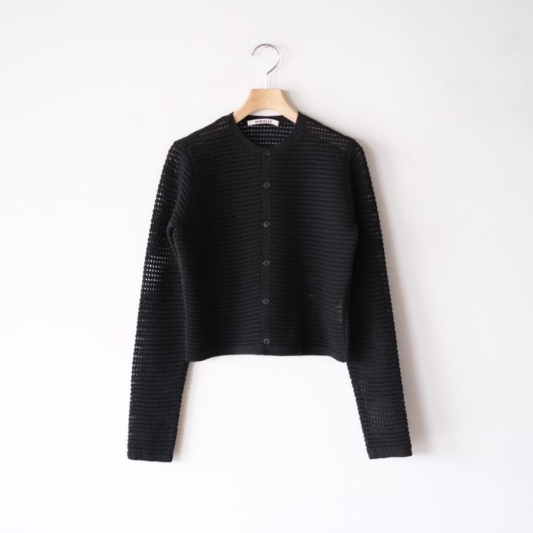 auralee-tussahsilkcottonmeshknitcardigan