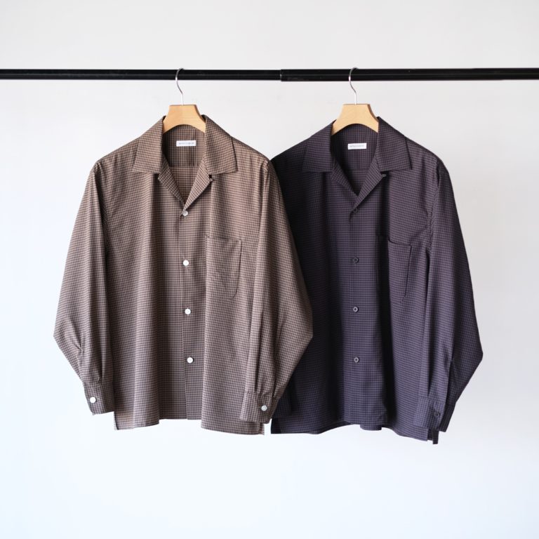 kaptainsunshine-summerwoolopencollarshirt