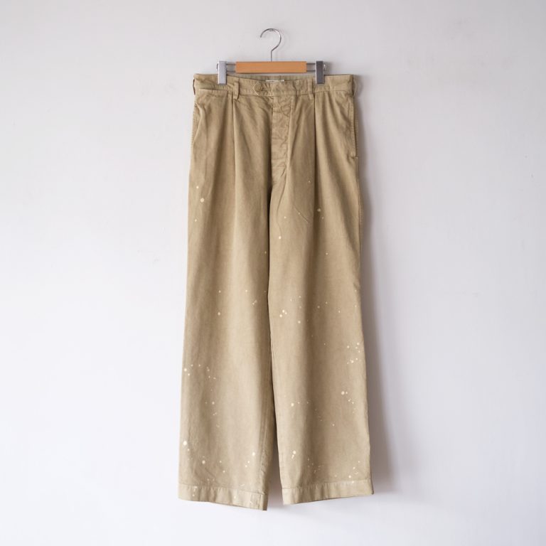 auralee-garmentdyedfinxlightchinoonetuckwidepants