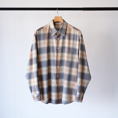 auralee-26sssuperlightwoolcheckshirt