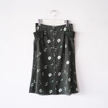 Allover Emb. Button Down Midi Skirt | EUREKA FACTORY HEIGHTS
