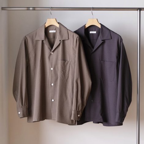 kaptainsunshine-summerwoolopencollarshirt