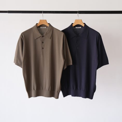auralee-gizahighgaugeknitpolo