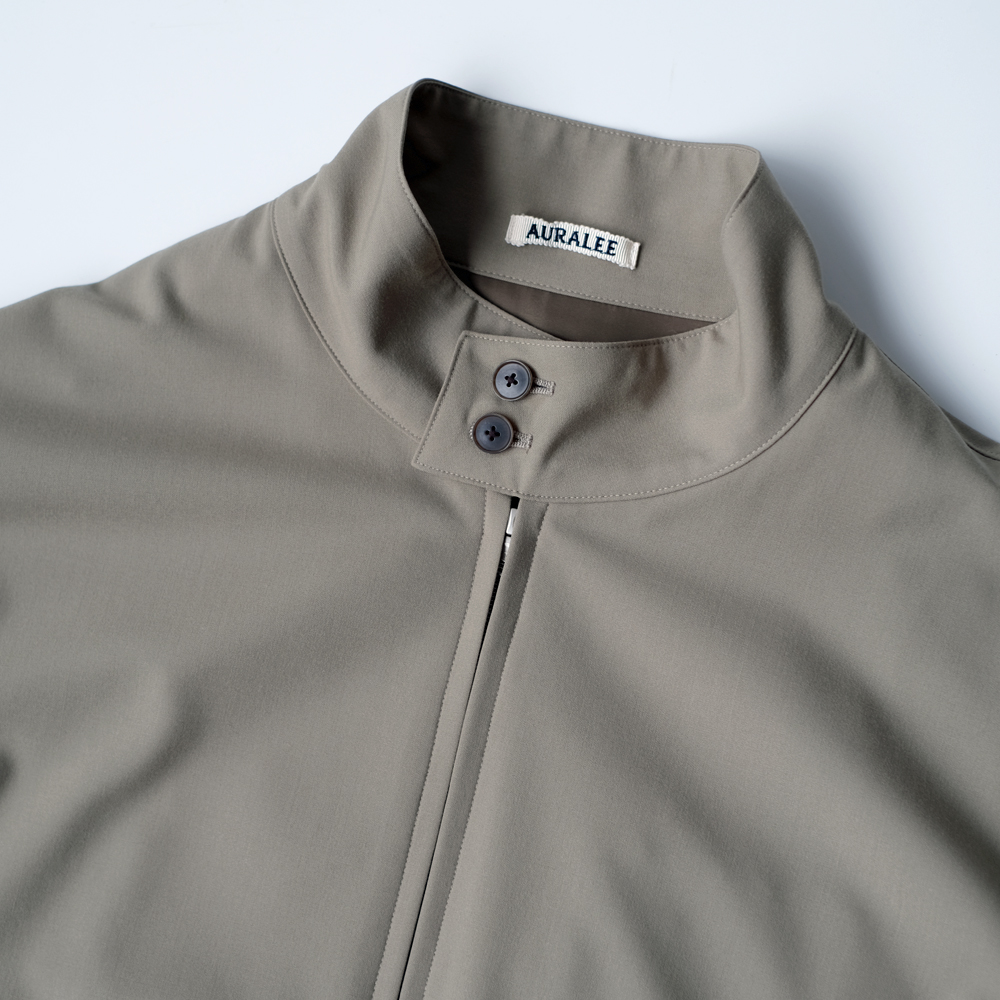 ジャケット・アウター Auralee Super Fine Tropical Wool Zip Ultra Fine Tropical Wool Zip Blouson | EUREKA FACTORY HEIGHTS