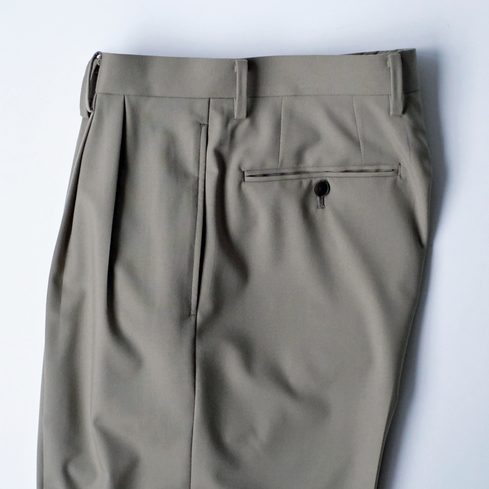 Ultra Fine Tropical Wool Two-Tuck Slacks | EUREKA FACTORY HEIGHTS