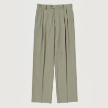 Ultra Fine Tropical Wool Two-Tuck Slacks | EUREKA FACTORY HEIGHTS