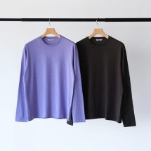 AURALEE Organic Cotton Tee 2026SS 新品未使用 Brushed Organic Cotton Jersey L/S Tee | EUREKA FACTORY HEIGHTS