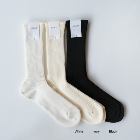 auralee-cottonlowgaugesocks