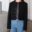 auralee-heavilyfulledwoolcottoncollarlessjacket