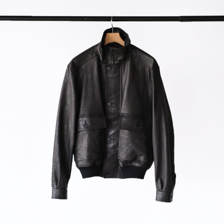 auralee-26awtexturedlambleatherblouson