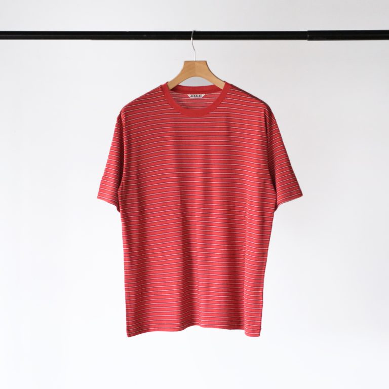 auralee-26awsoftsmoothwoolstripejerseytee