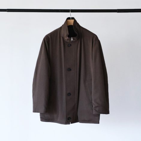 auralee-mensreversiblewooltwistedtwillsheepleatherhalfcoat