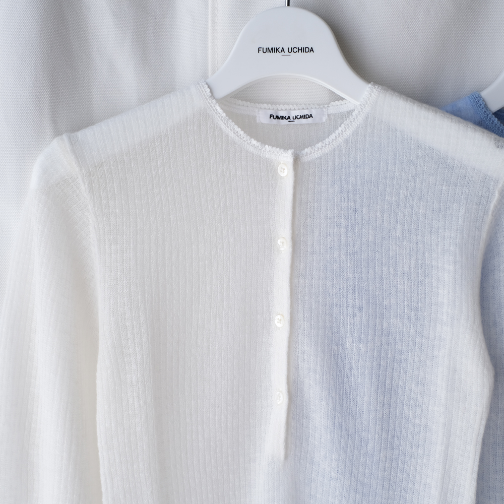 Gauze Waffle Henleyneck Sweater | EUREKA FACTORY HEIGHTS